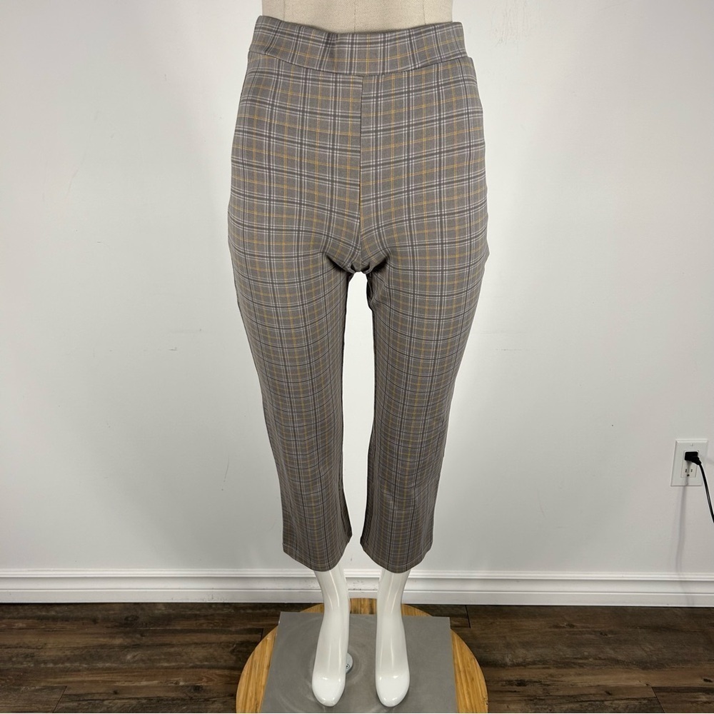 HARLOW women Gray Plaid Pants M